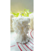 Flower Big Candle - White - Image 2