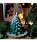 Christmas Tree Candle - Green - Image 3