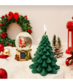Christmas Tree Candle - Green - Image 2
