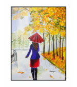 Lady with Umbrella (Acrylic) - Image 2