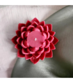 Lotus Candle - Red - Image 3