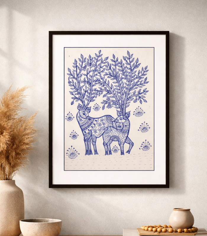 Untitled design - 2026-03-01T155324.589 Animals (Madhubani Art) - Image 1