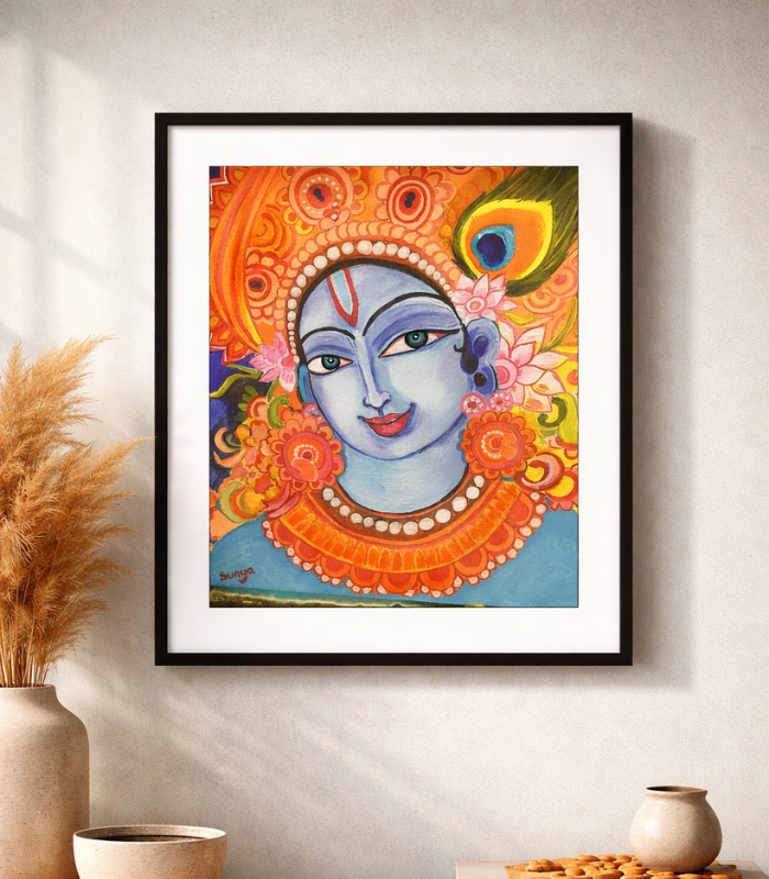 Untitled design - 2026-03-01T160352.112 Shri Krishna (Acrylic on Canvas) - Image 1