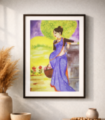 Lady with Flower (Acrylic)