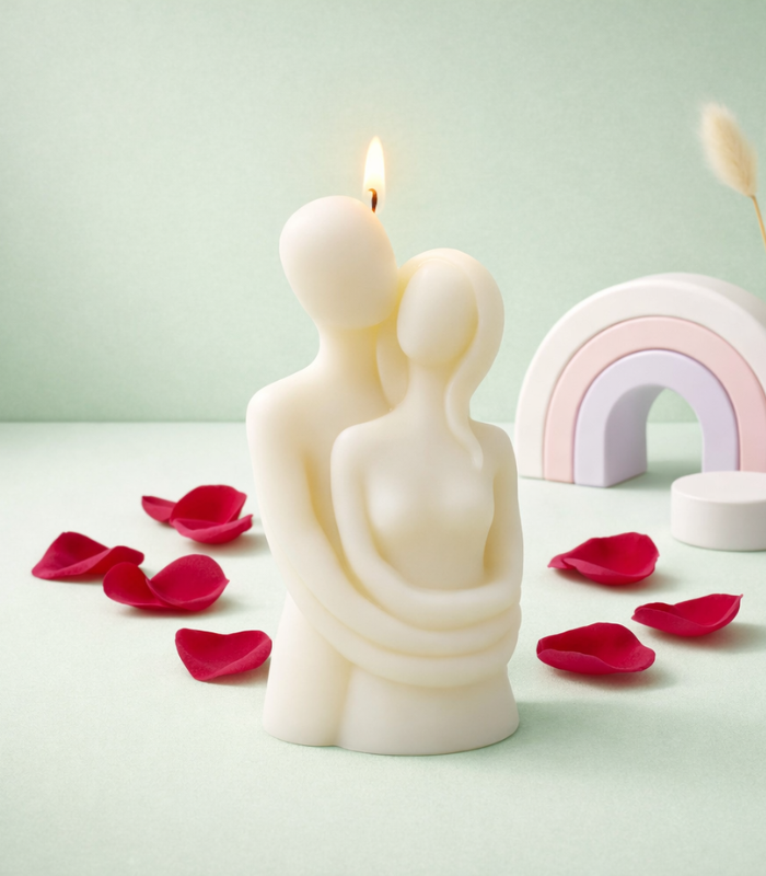 Untitled design (85) Hugging Couple - White - Image 1