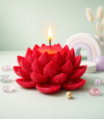 Lotus Candle - Red