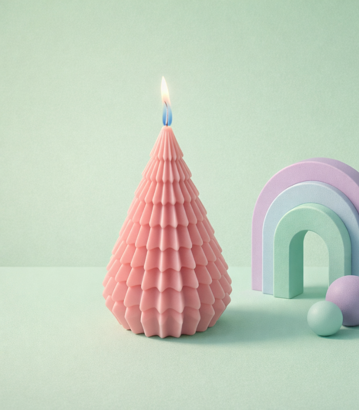 Untitled design (97) Tree Candles - Pink - Image 1