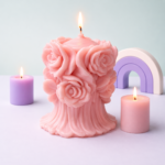 Studioz Magic - Flower Big Candle – Pink