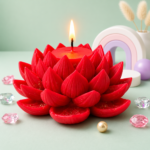 Studioz Magic - Lotus Candle – Red