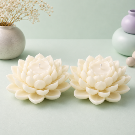 Studioz Magic - Lotus Candle – White