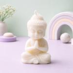 Studioz Magic - Meditating Buddha Candle – White